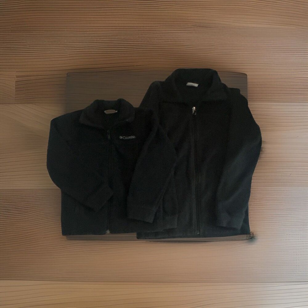 Columbia Kids Black bundle of 2 sweaters Size M and Size XXS used